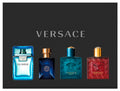 Versace Miniaturen Duftset Herren – 4 x 5 ml Geschenkset mit Mini Atomizer