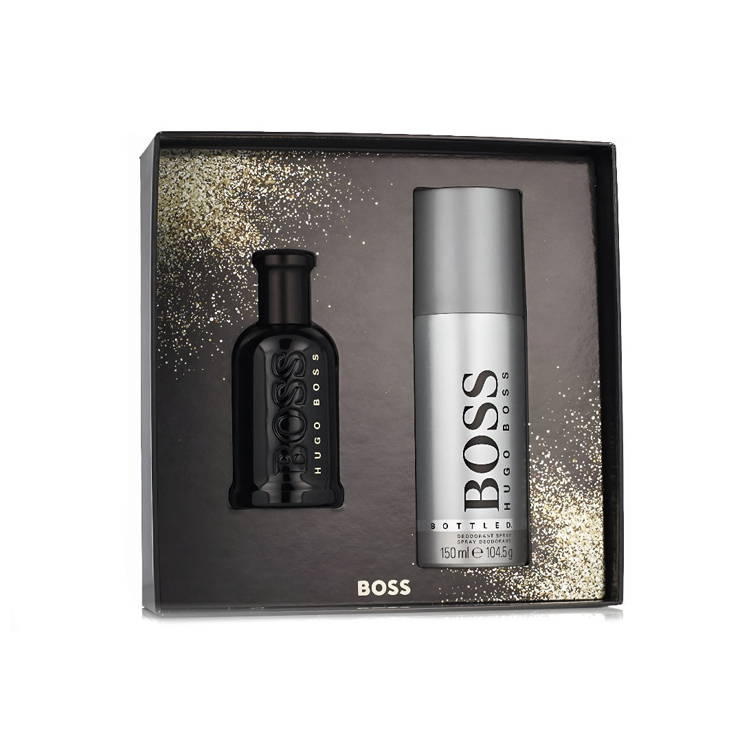HUGO BOSS Bottled Parfum Geschenkset Herren – 50 ml + Deo 150 ml