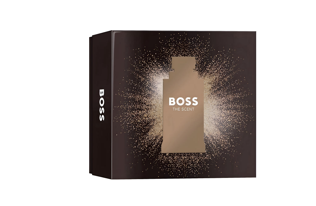 HUGO BOSS The Scent Geschenkset Herren – EdT 50 ml + Duschgel + Kulturbeutel