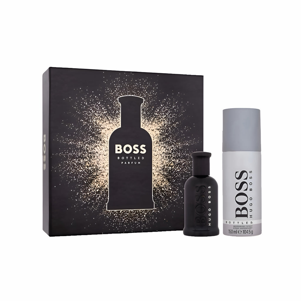 HUGO BOSS Bottled Parfum Geschenkset Herren – 50 ml + Deo 150 ml