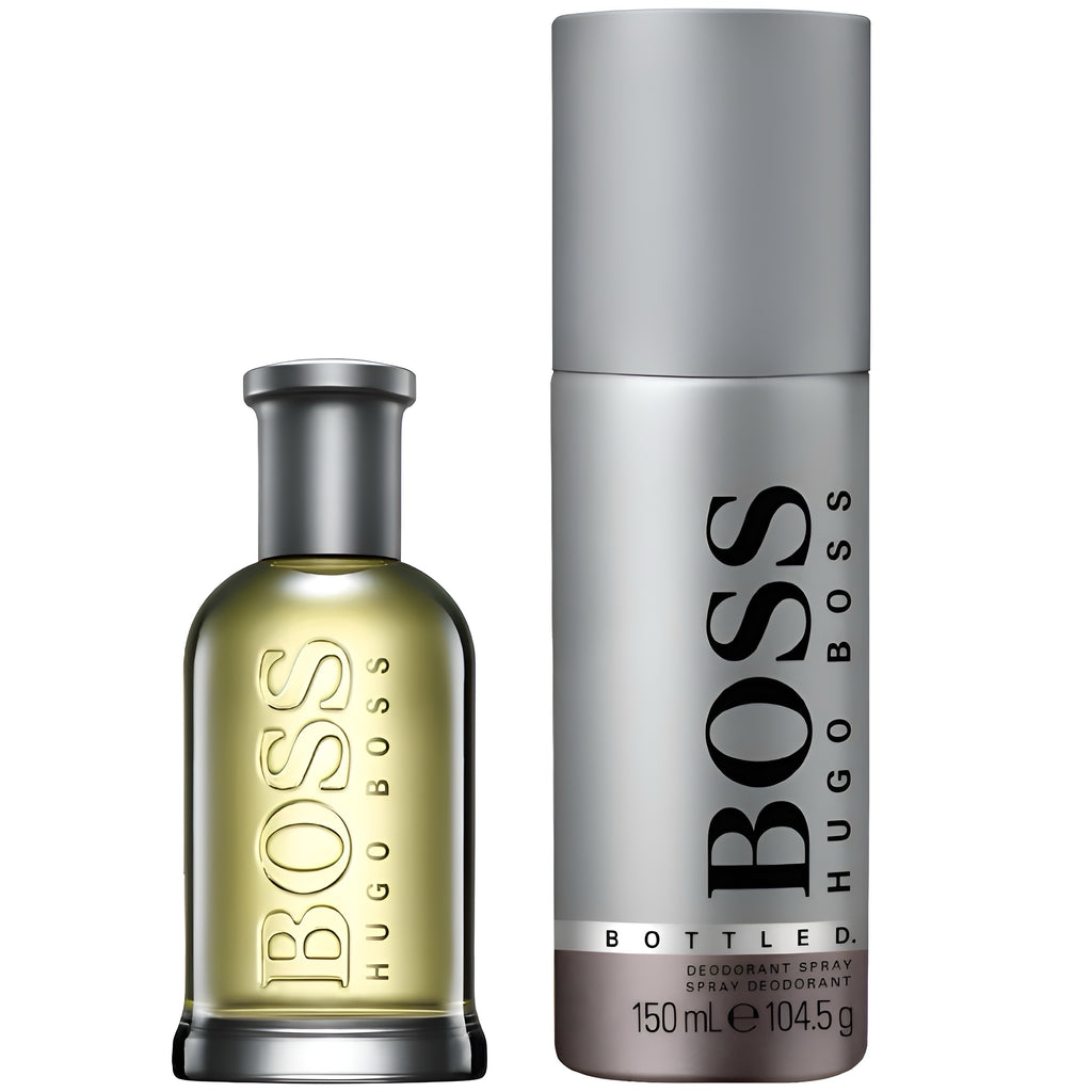 HUGO BOSS Bottled Geschenkset Herren – EdT 50 ml + Deo + Kulturbeutel