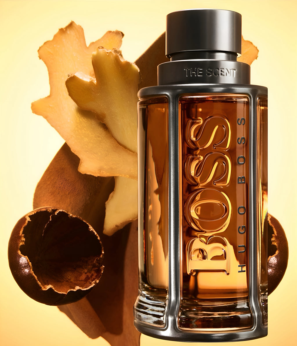 HUGO BOSS The Scent Geschenkset Herren – EdT 50 ml + Duschgel + Kulturbeutel