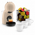 KRUPS Nescáfe Dolce Gusto Piccolo XS Kapselmaschine Taupe – 15 Bar inkl. 3 Espresso Tassen & Kapselhalter