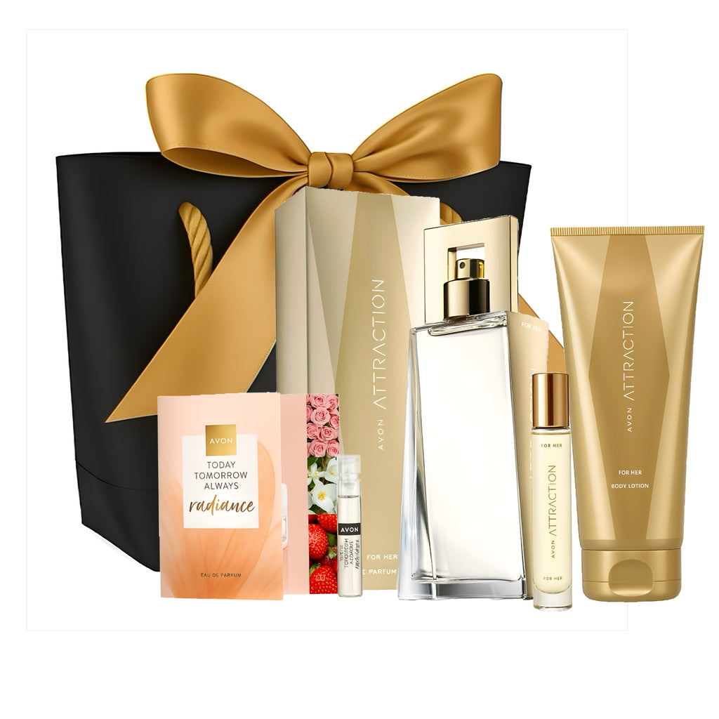 Avon Attraction Geschenkset Damen – EdP 50 ml 5tlg. Set