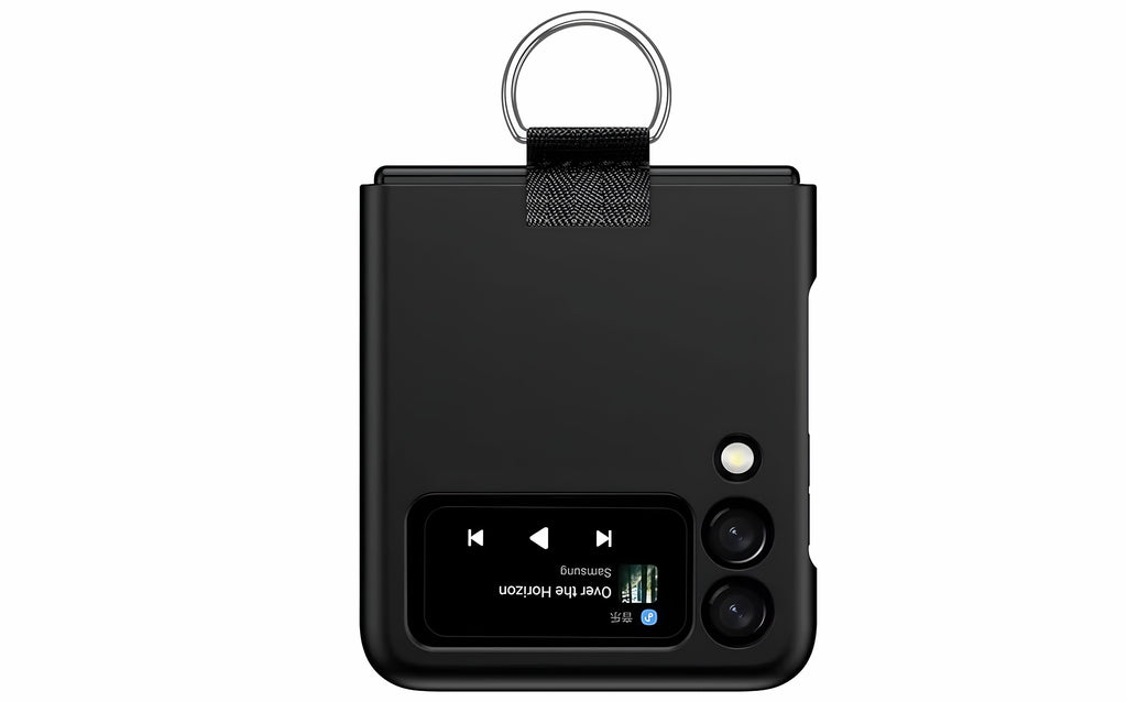 Handyhülle Samsung Galaxy Z Flip 3 mit Ring – Schwarz PC