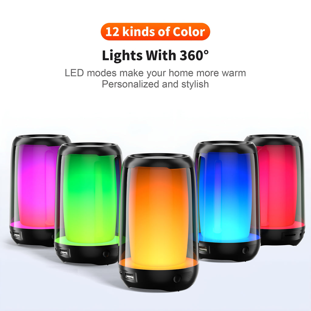 QERE HF22 Mini Bluetooth Lautsprecher RGB – 10h Akku