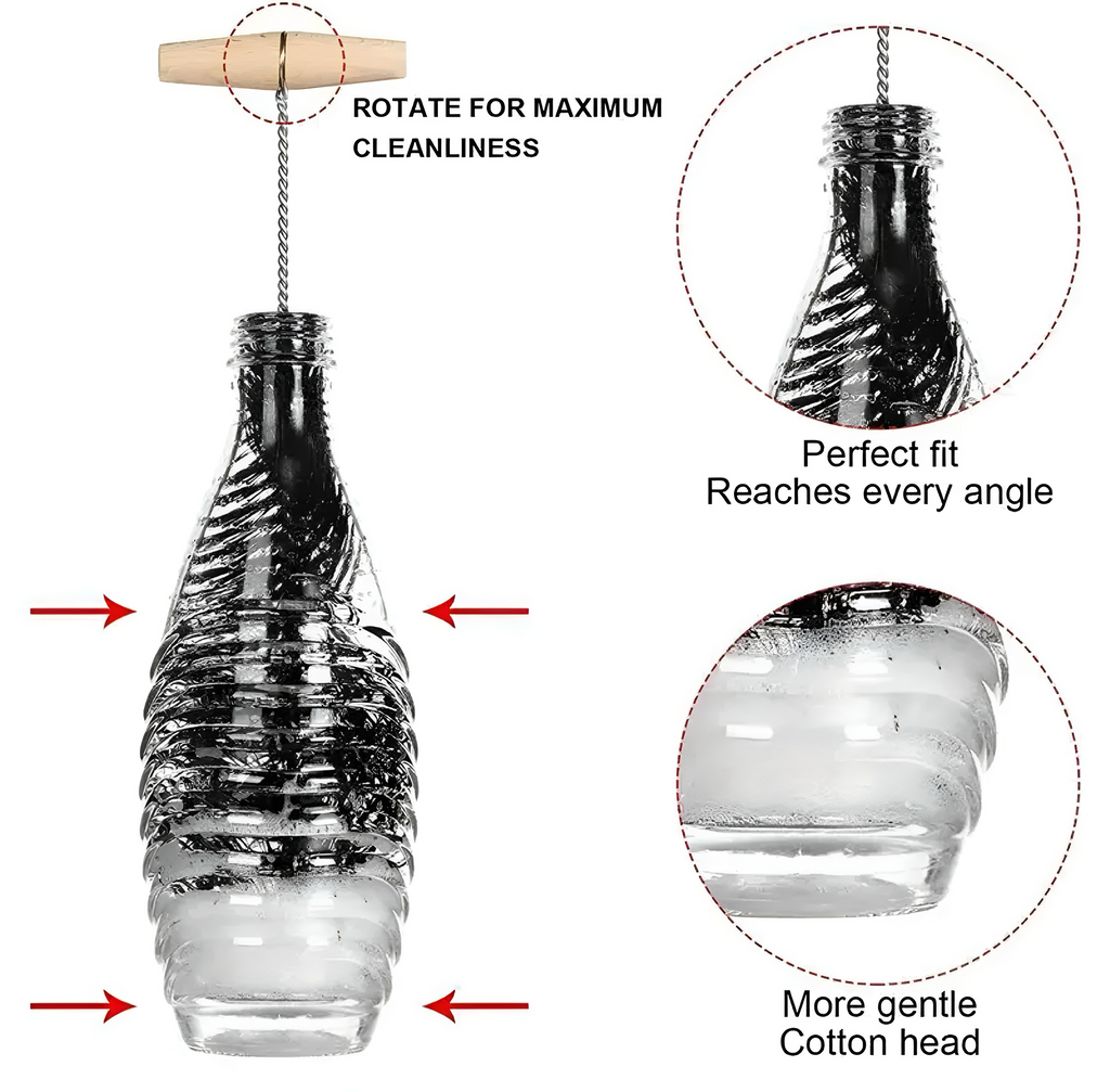 SodaStream Wassersprudler Crystal 3.0, 2x Pepsi Sirup 5x Glaskaraffen, Flaschenhalter Schwarz, Flaschenbürste