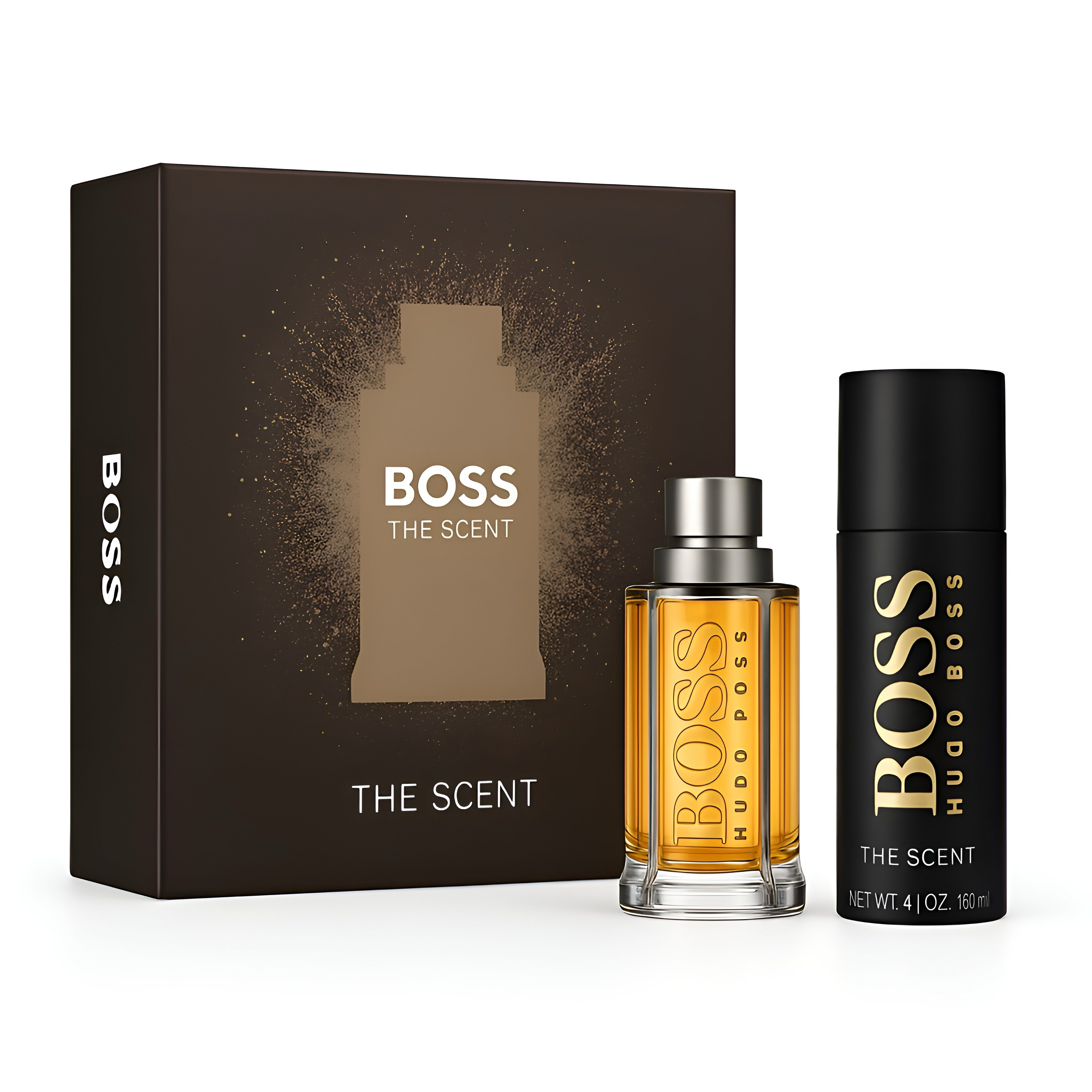 HUGO BOSS The Scent Geschenkset Herren – EdT 50 ml + Deo + Kosmetiktasche