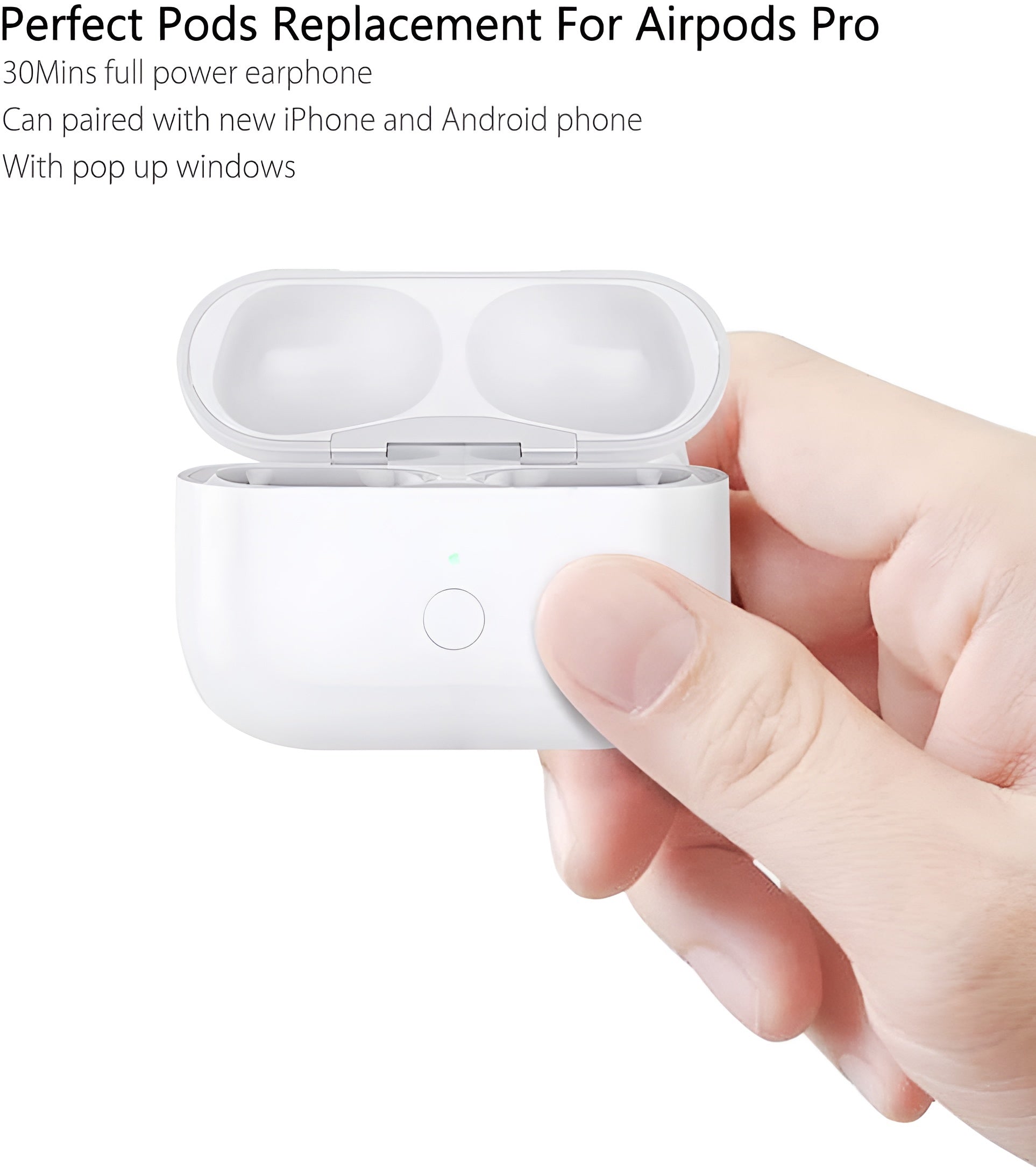 Ladecase für AirPods Pro 1 & 2 – 660 mAh Wireless Charging Case
