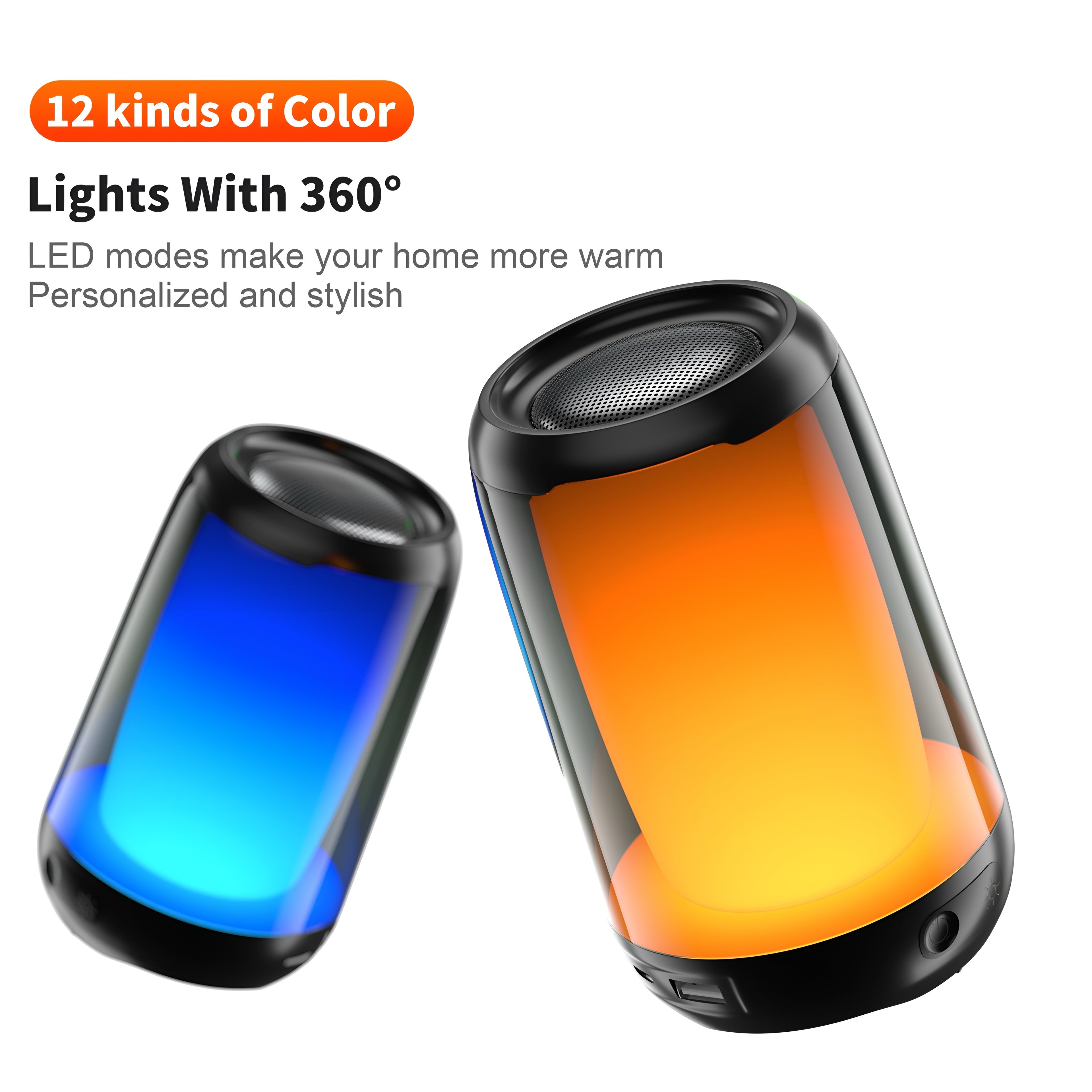 QERE HF22 Mini Bluetooth Lautsprecher RGB – 10h Akku