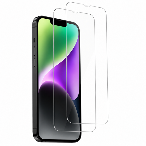 2er Set Panzerglas für iPhone 14 – 9H Schutzglas Kratzfest & Hochtransparent