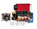 Tchibo Cafissimo Pure plus Kapselmaschine Rot + 50 Kapseln