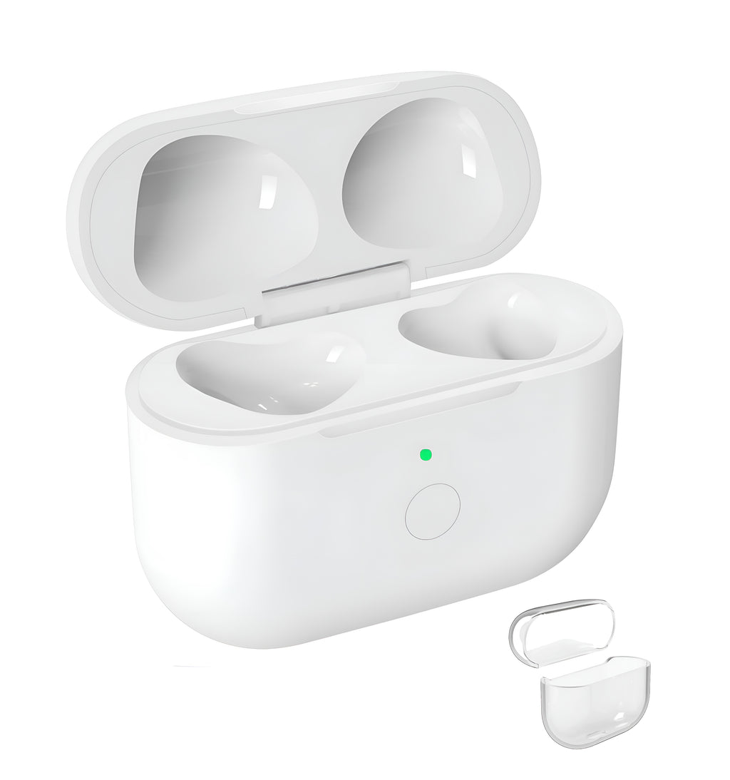 Ladecase für AirPods 3. Generation – Wireless Charging Case mit Transparente Schutzhülle