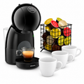 KRUPS Nescáfe Dolce Gusto Piccolo XS Kapselmaschine Schwarz – 15 Bar inkl. 3 Tassen & Kapselhalter