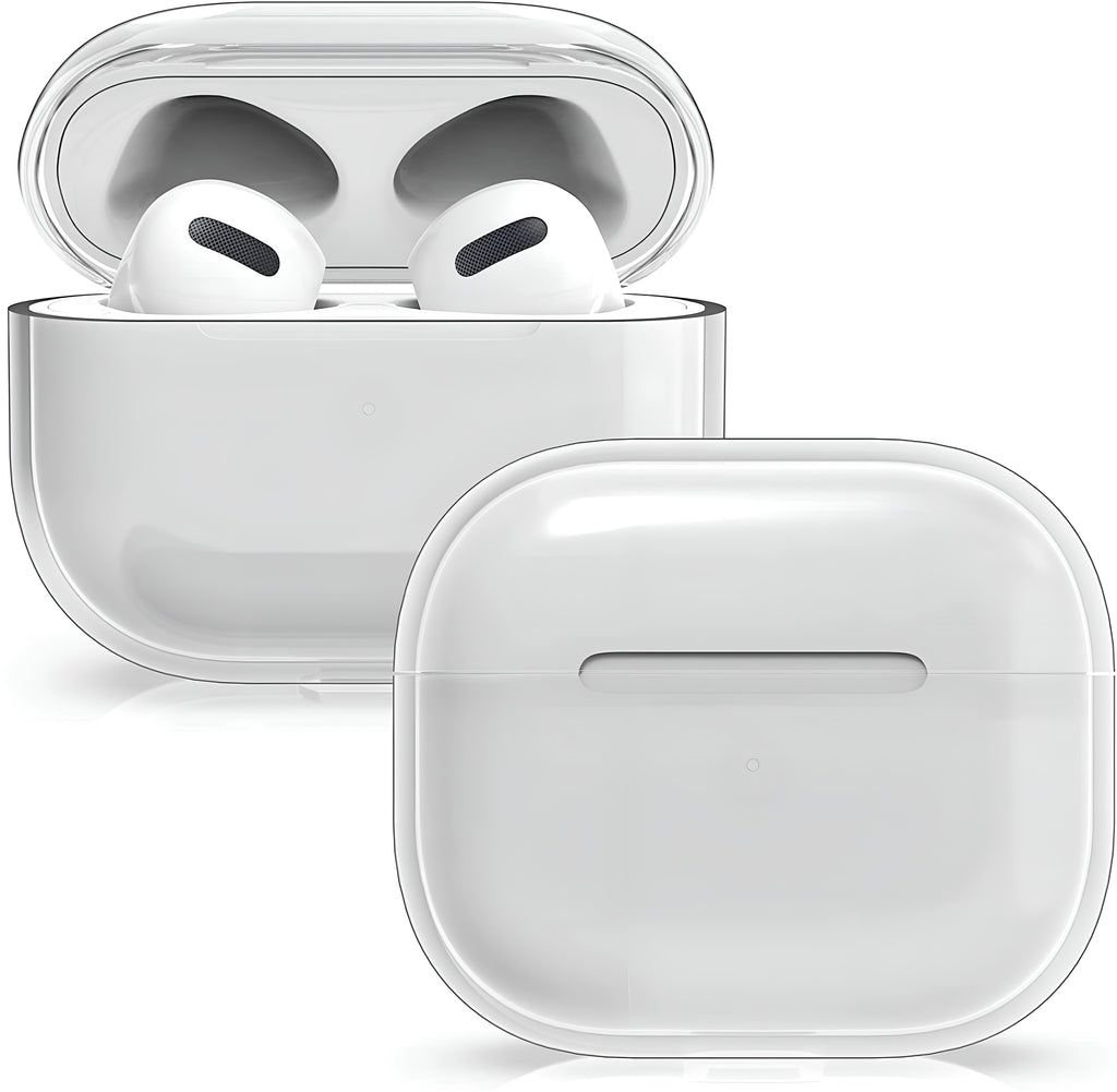Ladecase für AirPods 3. Generation – Wireless Charging Case mit Transparente Schutzhülle