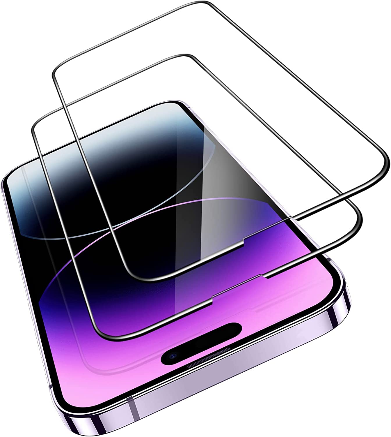 2er Set Panzerglas für iPhone 14 Pro Max – 9H Schutzglas Kratzfest & Hochtransparent