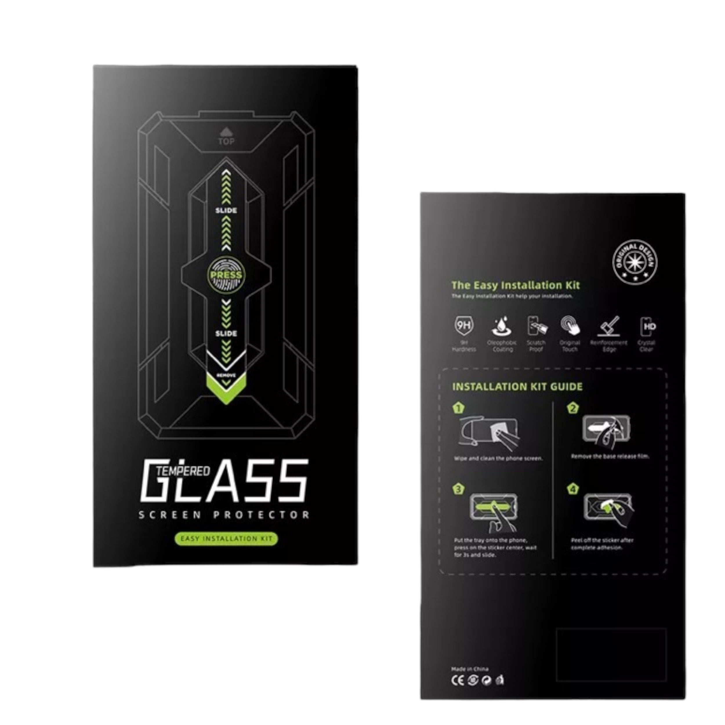 2x Panzerglas für iPhone 12 / 12 Pro Serie mit Installationsrahmen – 9H Schutzglas Anti Kratzer