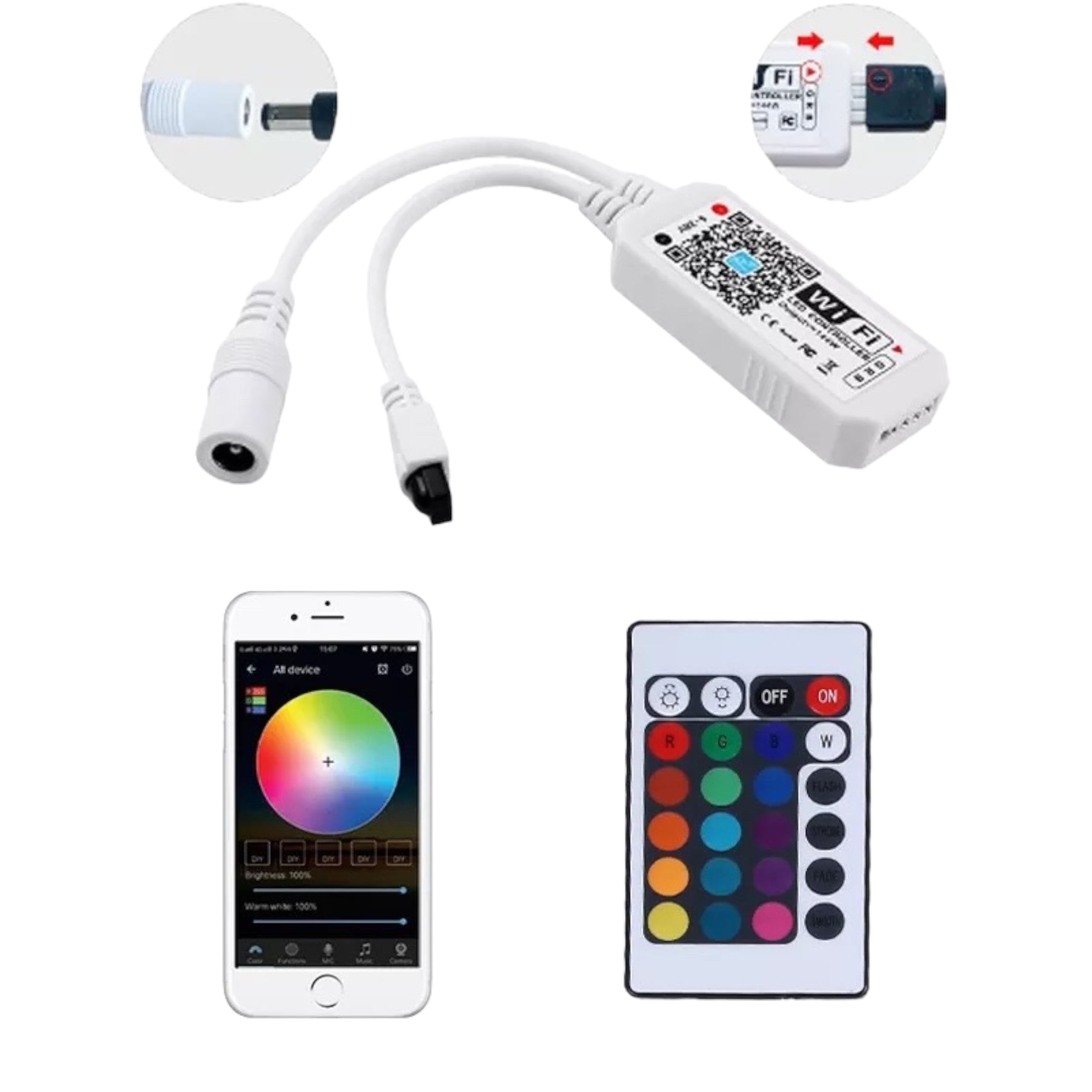LED Band RGB dimmbar 10 m – Lichtkette mit Fernbedienung