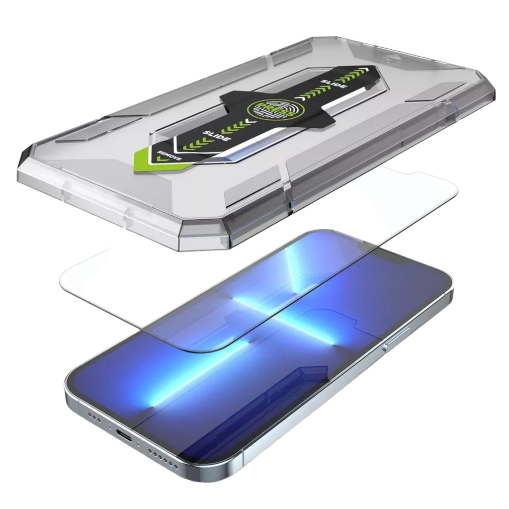 2x Panzerglas für iPhone 12 / 12 Pro Serie mit Installationsrahmen – 9H Schutzglas Anti Kratzer