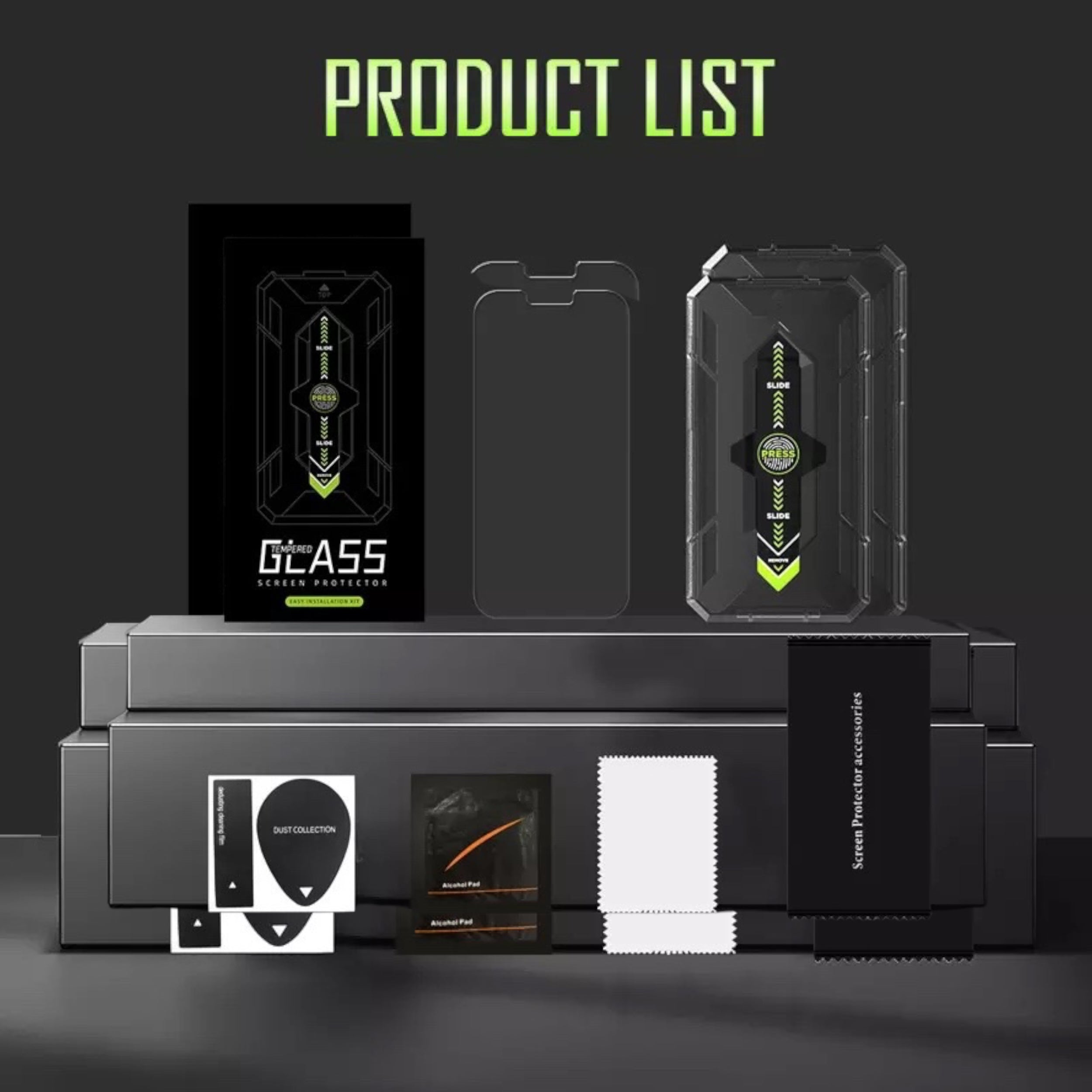 2x Panzerglas für iPhone 12 / 12 Pro Serie mit Installationsrahmen – 9H Schutzglas Anti Kratzer