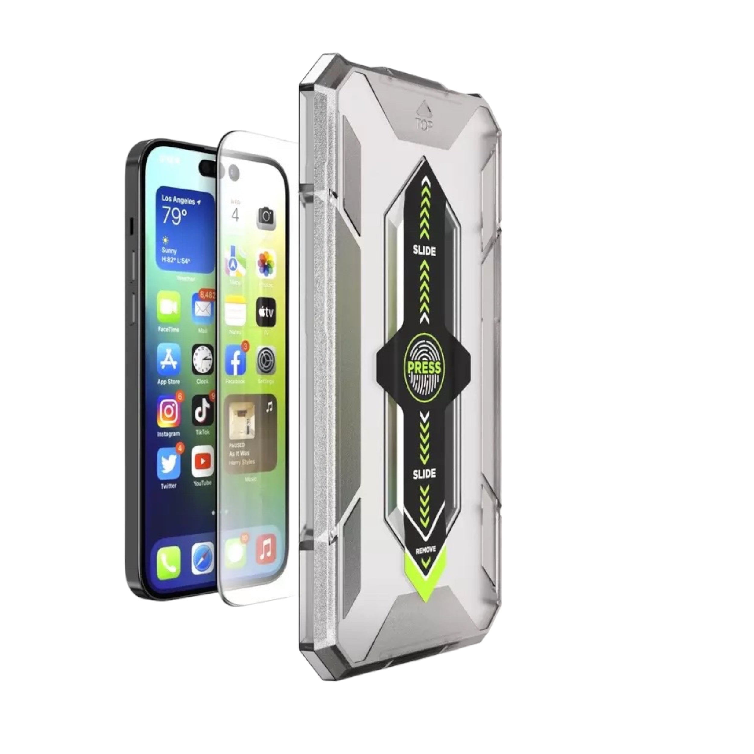 2x Panzerglas für iPhone 12 / 12 Pro Serie mit Installationsrahmen – 9H Schutzglas Anti Kratzer