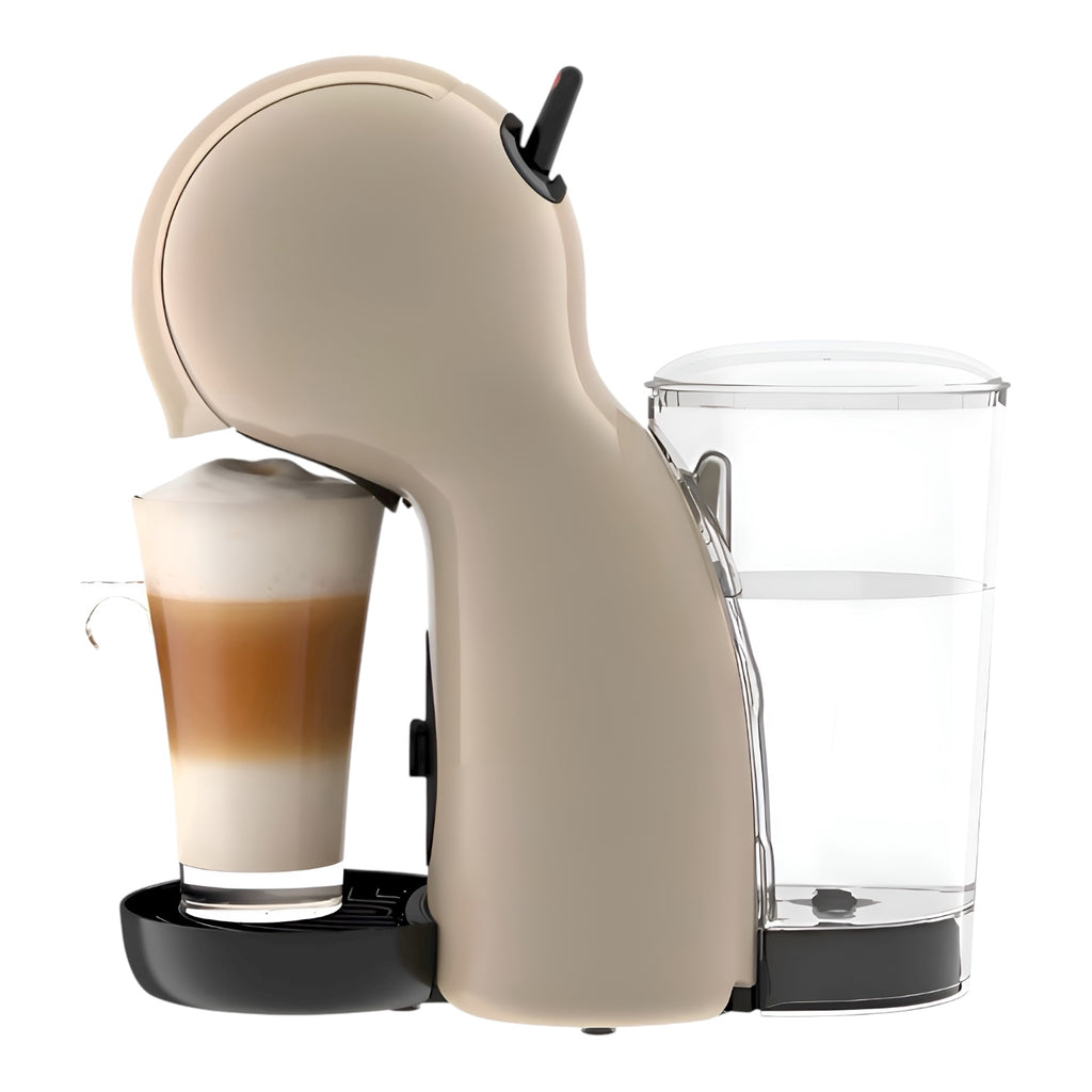 KRUPS Nescáfe Dolce Gusto Piccolo XS Kapselmaschine Taupe – 15 Bar inkl. 3 Espresso Tassen & Kapselhalter