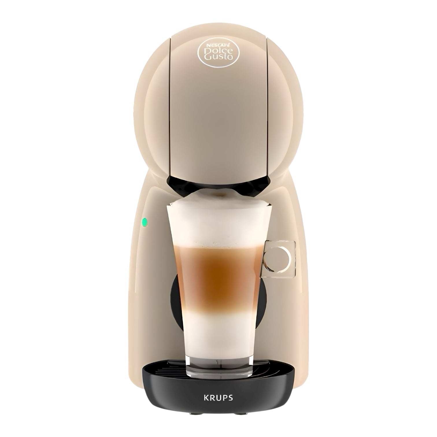 KRUPS Nescáfe Dolce Gusto Piccolo XS Kapselmaschine Taupe – 15 Bar inkl. 3 Espresso Tassen & Kapselhalter