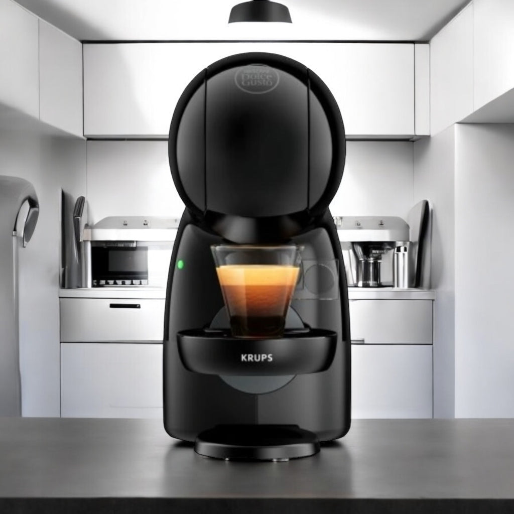 KRUPS Nescáfe Dolce Gusto Piccolo XS Kapselmaschine Schwarz – 15 Bar inkl. 3 Tassen & Kapselhalter