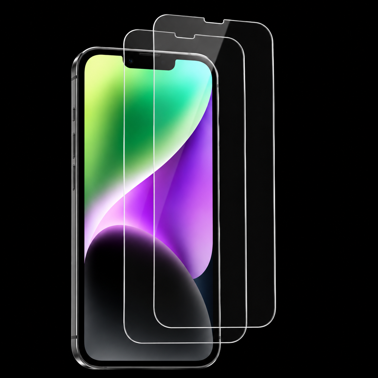 2er Set Panzerglas für iPhone 14 – 9H Schutzglas Kratzfest & Hochtransparent