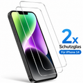 2er Set Panzerglas für iPhone 14 – 9H Schutzglas Kratzfest & Hochtransparent